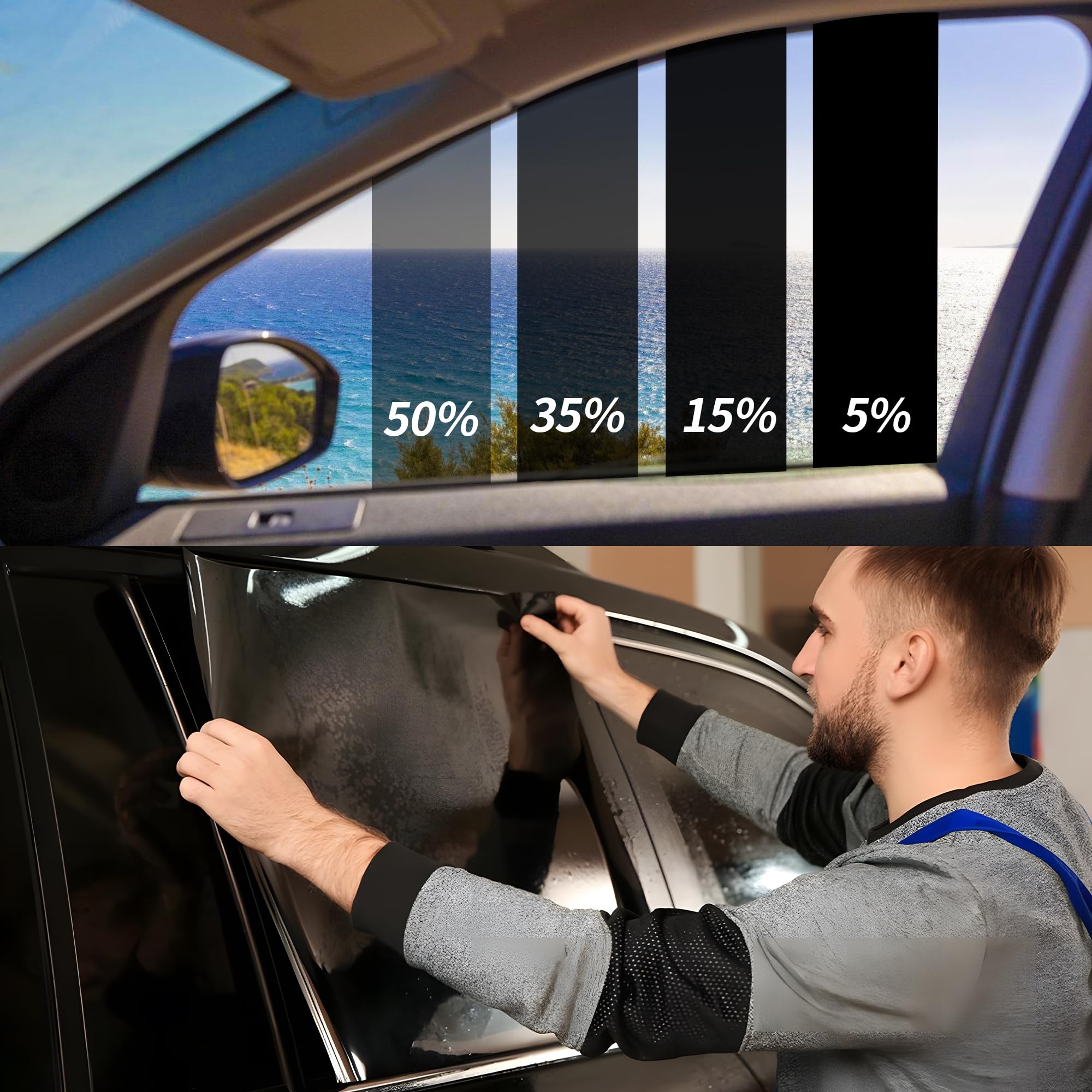 NewL Window Tint Film Privacy Protection Heat & UV Block Scratch